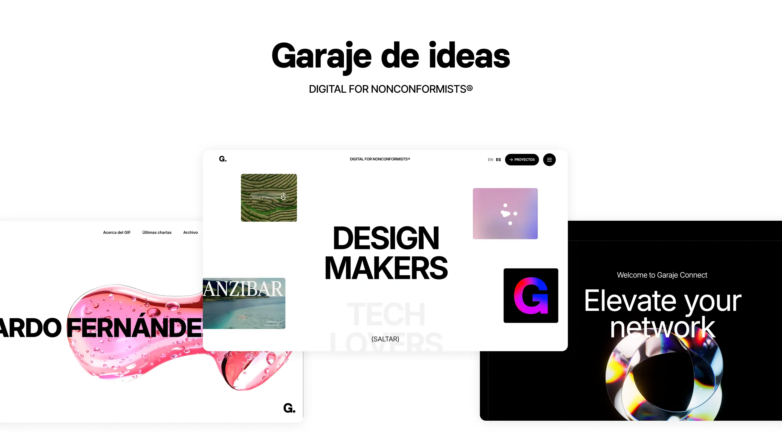 Exploración visual e innovación en el sistema de comunicación de Garaje de Ideas